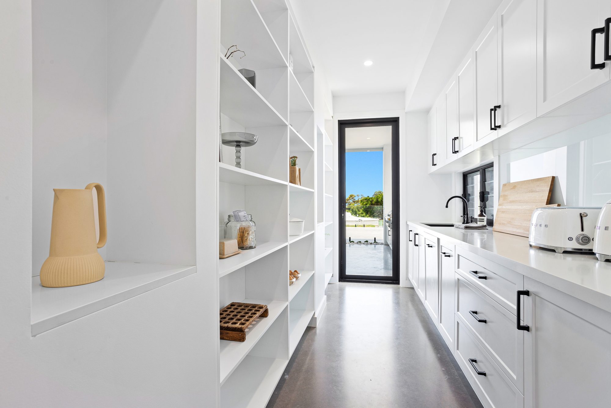 Yellowwood custom home, butler's pantry joinery detail