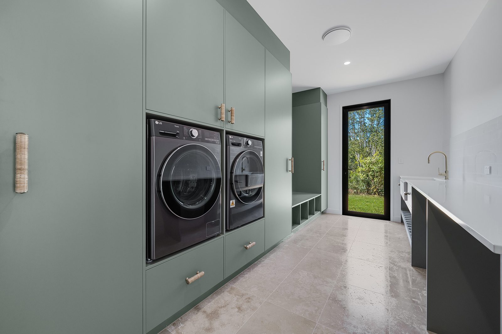 Yellowwood home, laundry joinery detail