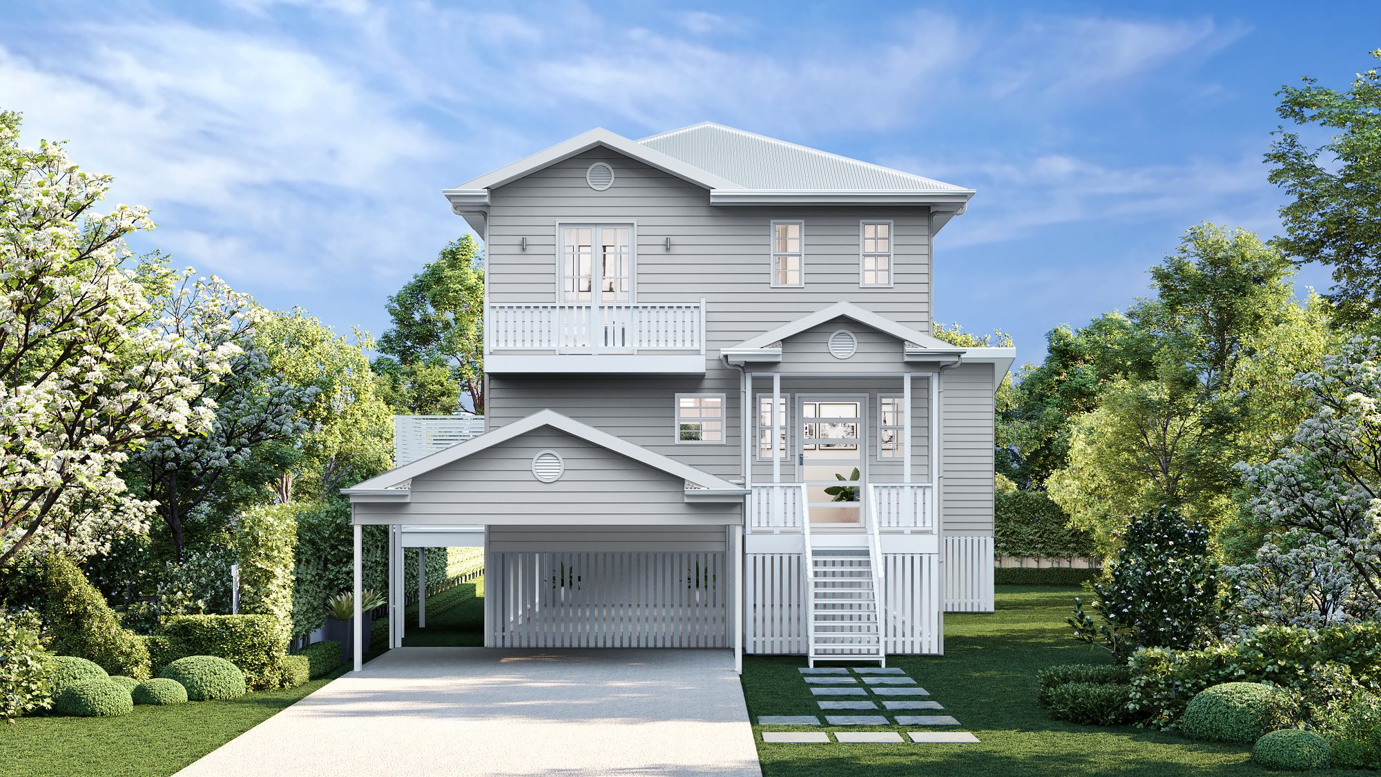 Yellowwood narrow lot custom home
